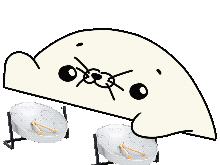 Seal Playing Steel Pan